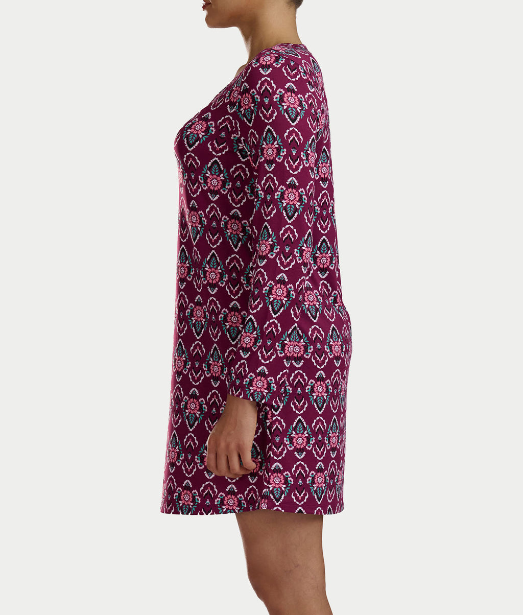 Long Sleeve Knit Sleep Shirt