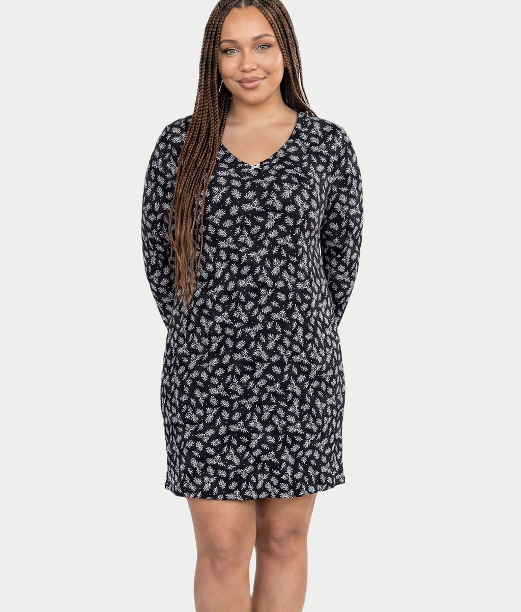 Long Sleeve Knit Sleep Shirt