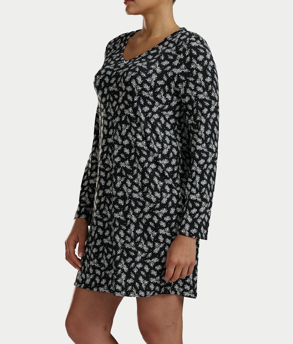 Long Sleeve Knit Sleep Shirt