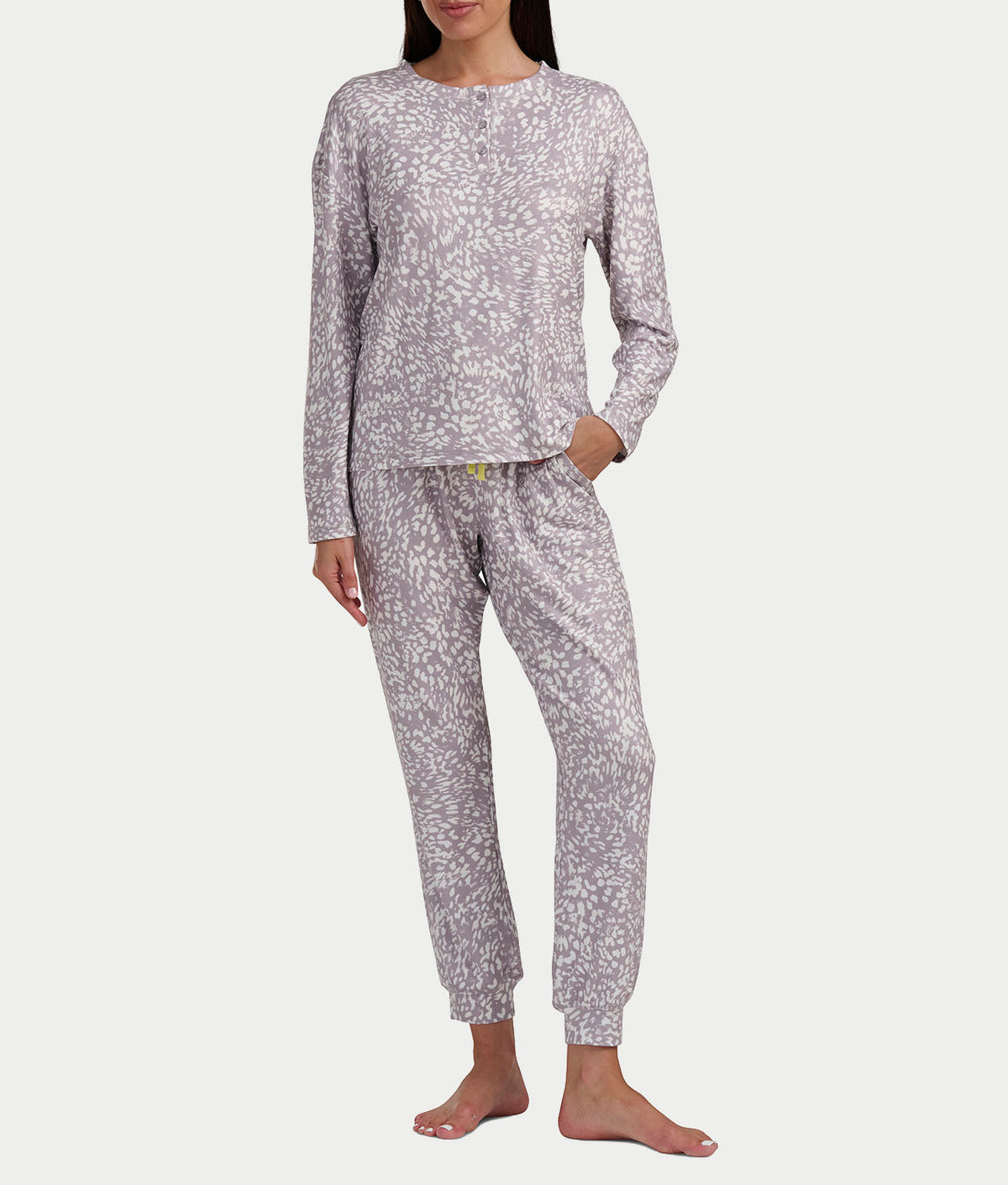 Henley Knit Pajama Set