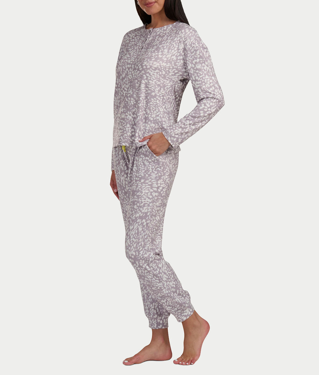 Henley Knit Pajama Set