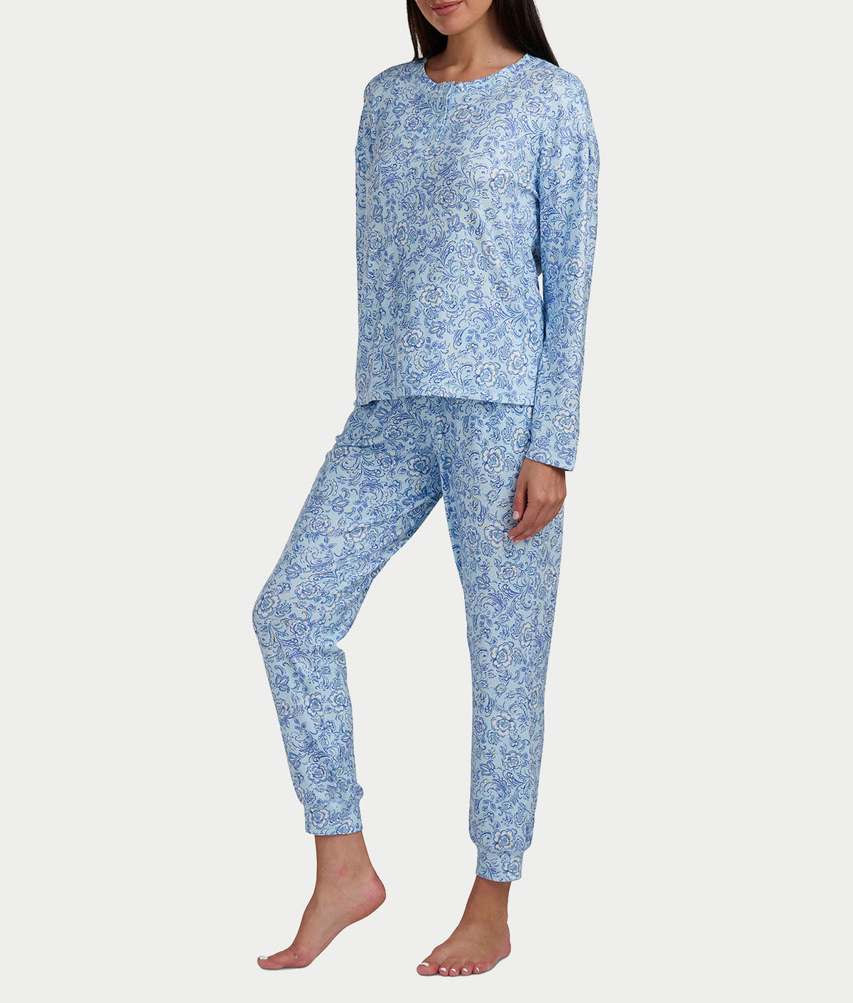 Henley Knit Pajama Set