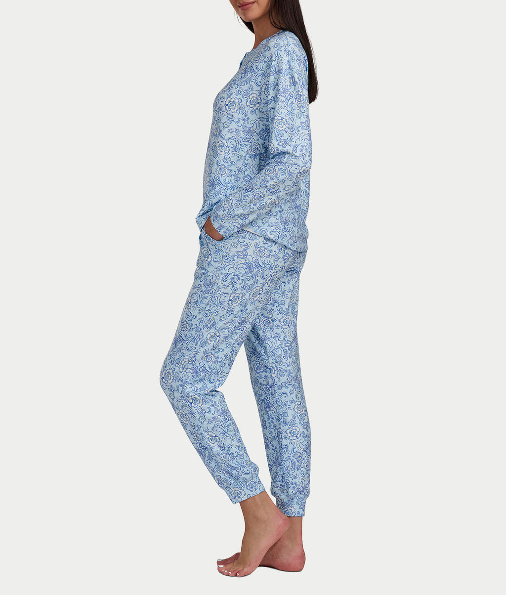 Henley Knit Pajama Set