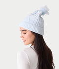 Chenille Cable Knit Crew Beanie