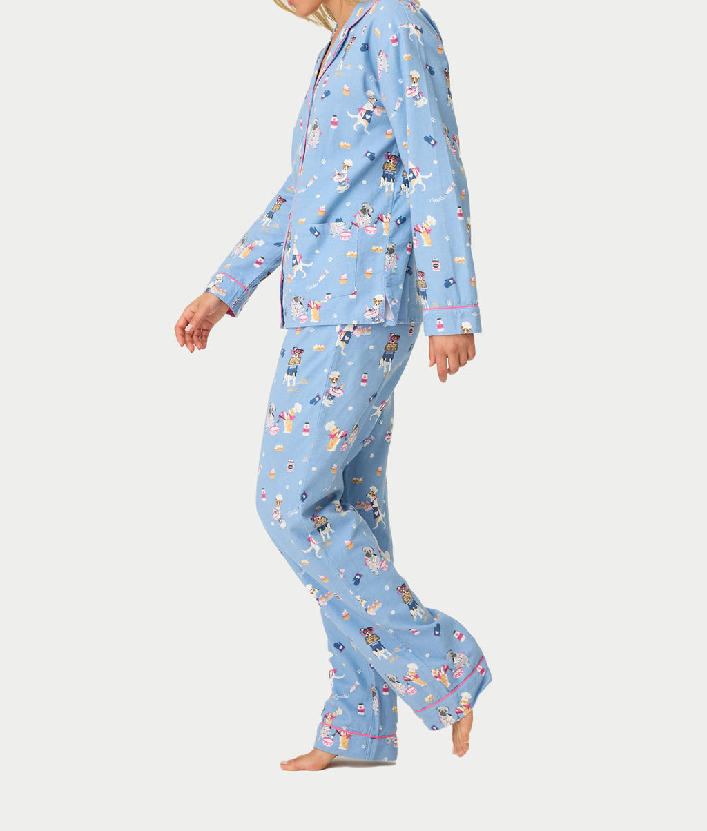 Flannel 3-Piece Pajama Set