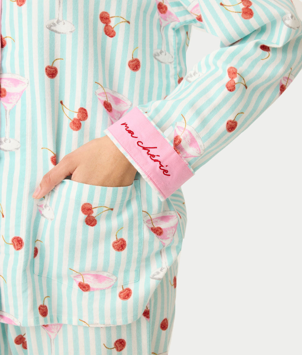 Flannel 3-Piece Pajama Set