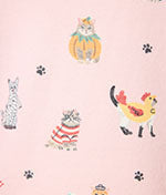 Feline Spooky Halloween Cat Knit Pajama Set
