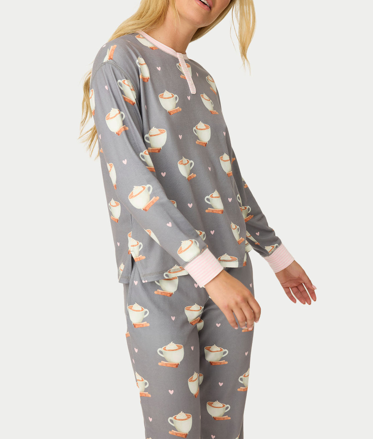 Love You A Latte Knit Pajama Set