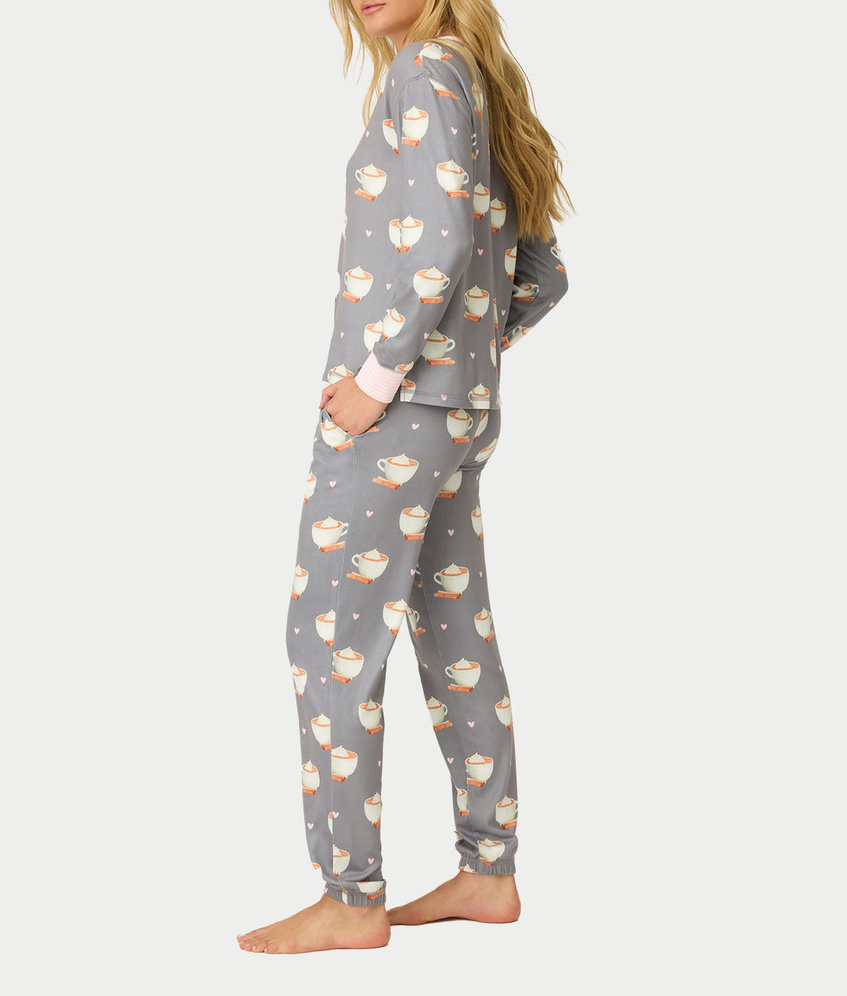 Love You A Latte Knit Pajama Set