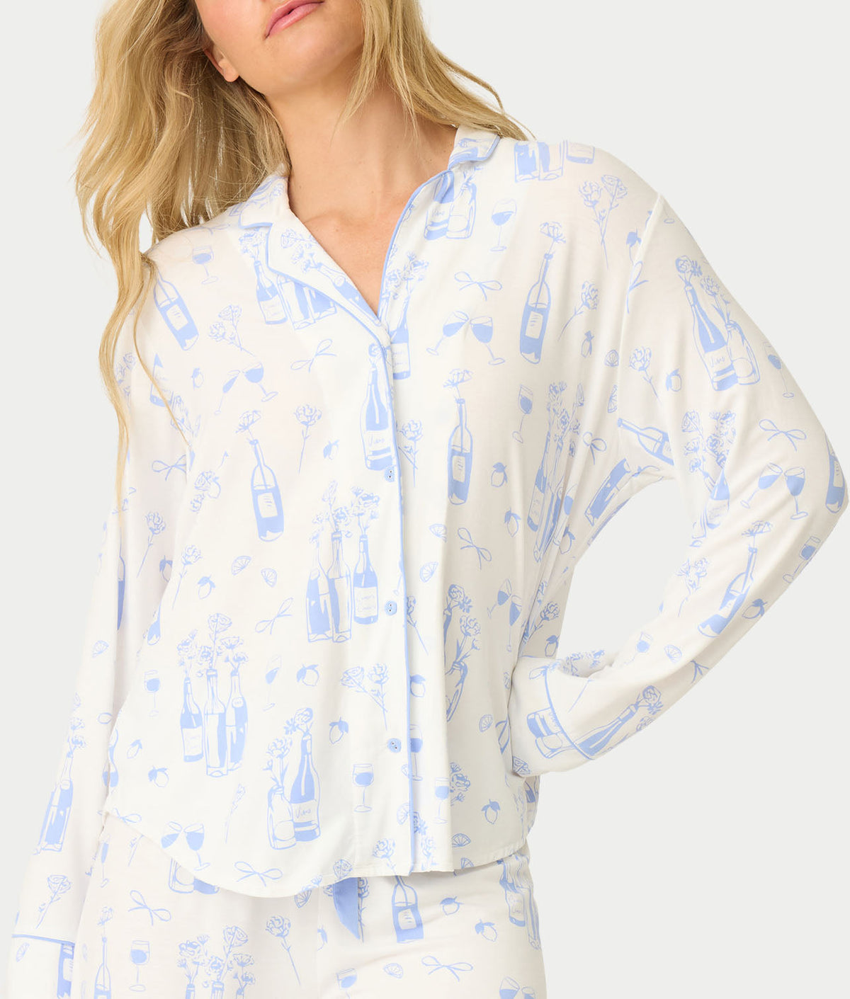 Parisian Dreams Modal Knit Long Sleeve Top
