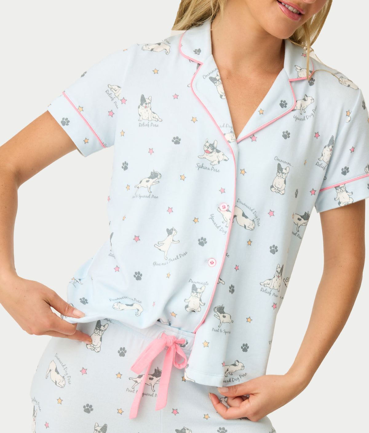 Paws & Breathe Dog Print 3-Piece Knit Pajama Set