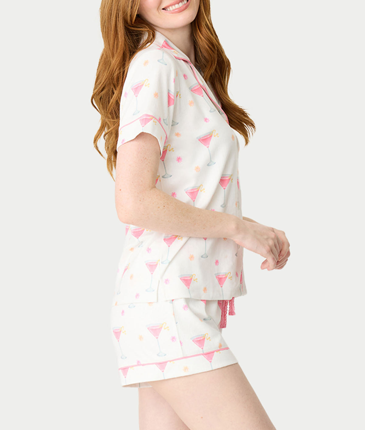 Tini Time Drinks 3-Piece Knit Pajama Set