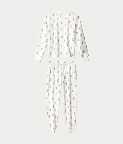 Western Blooms Boot Bouquet Knit Pajama Set