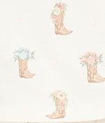 Western Blooms Boot Bouquet Knit Pajama Set