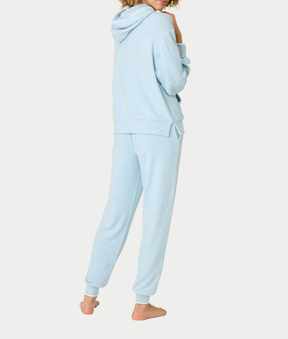 Western Blooms Dream Blue Knit Lounge Set