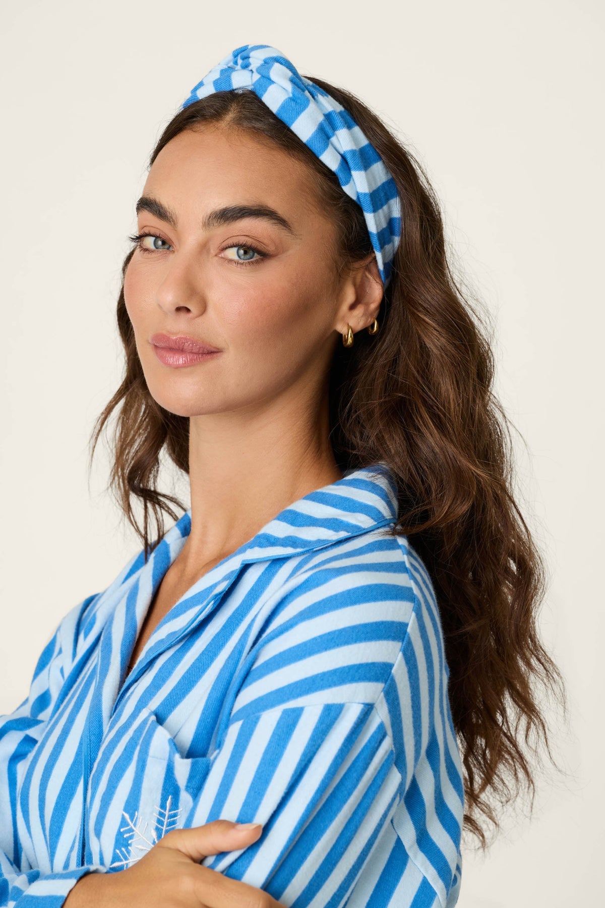 Snowflake Icon 3-Piece Long Sleeve Flannel PJ Set
