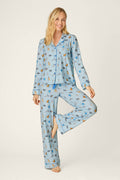 Hanukkatz Paws for Celebration Cat Print Pajama Set