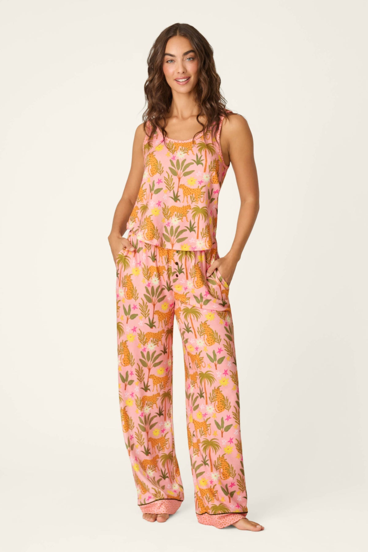 In the Jungle Leopard Safari Pajama Set