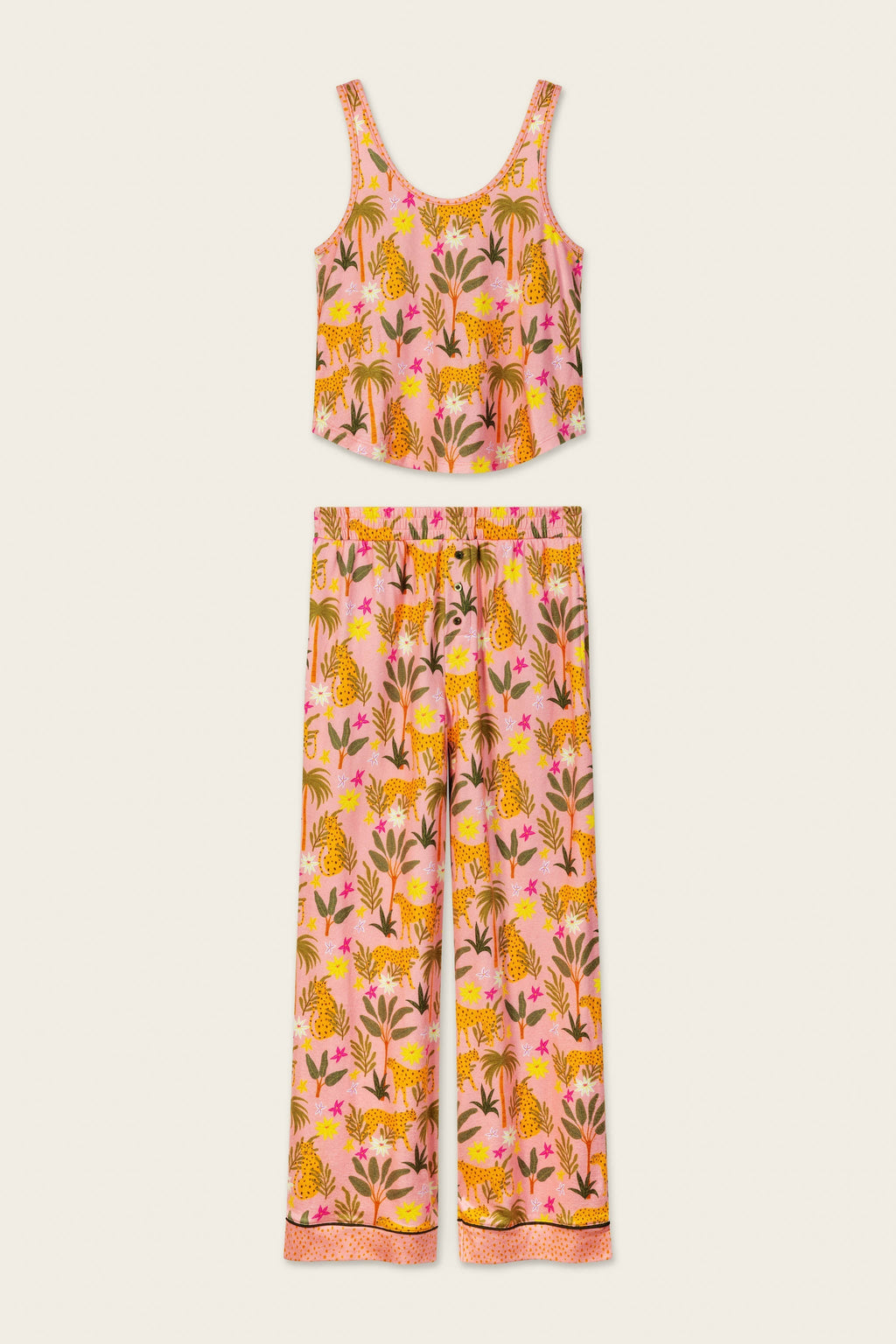 In the Jungle Leopard Safari Pajama Set