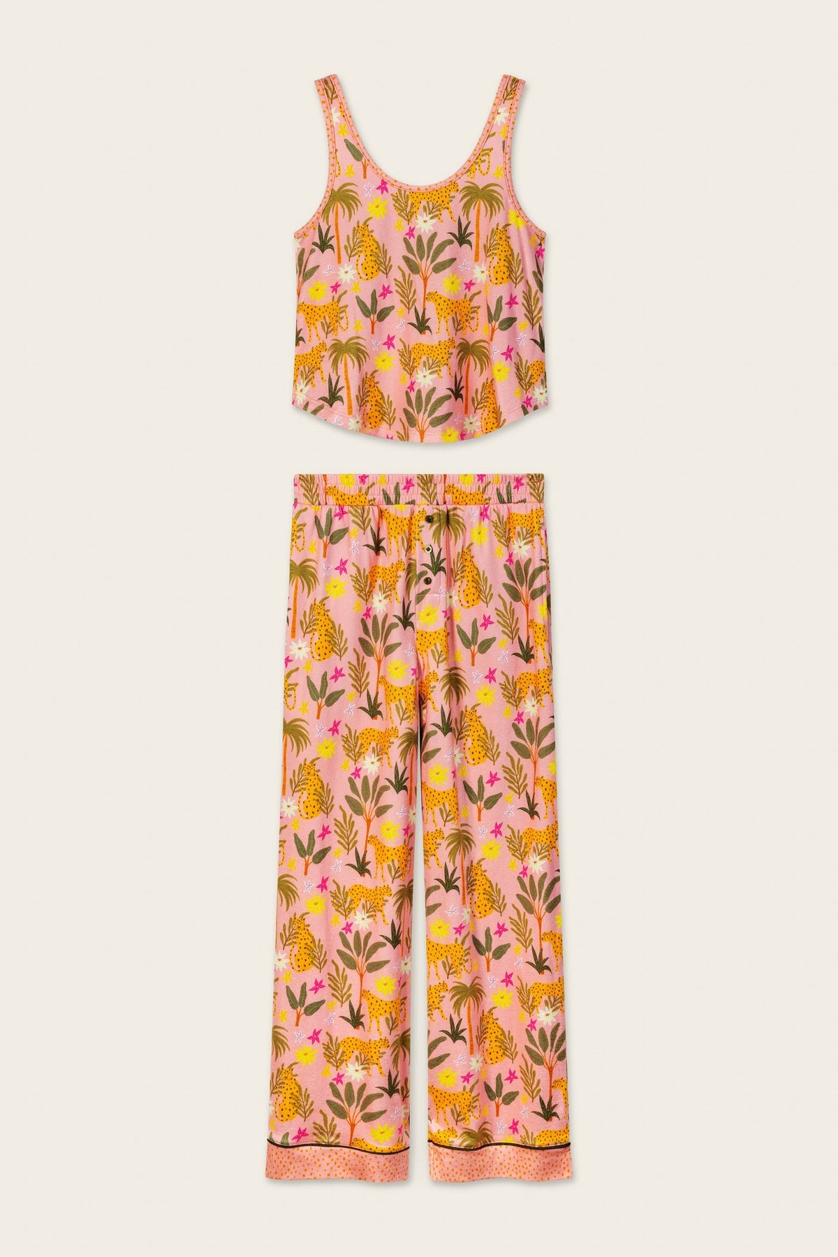 In the Jungle Leopard Safari Pajama Set