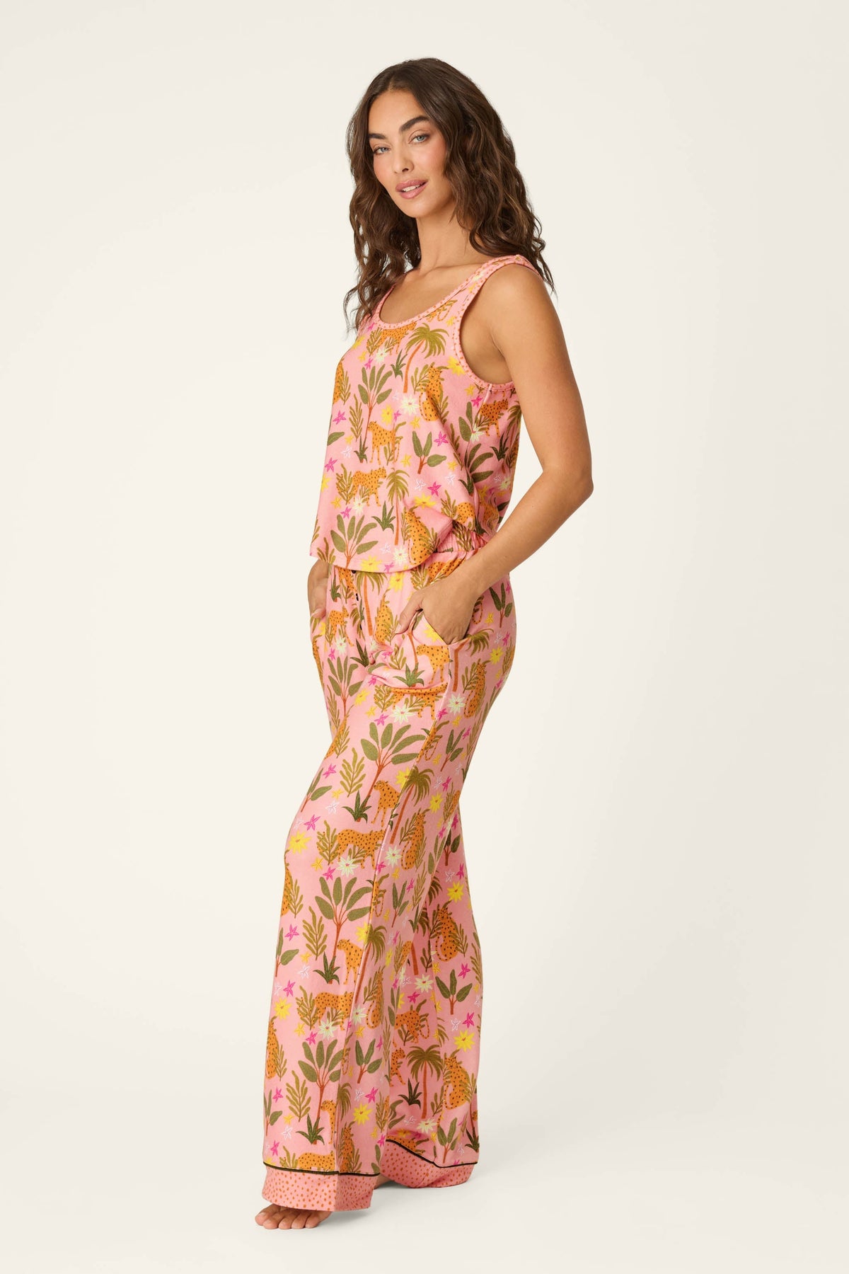 In the Jungle Leopard Safari Pajama Set