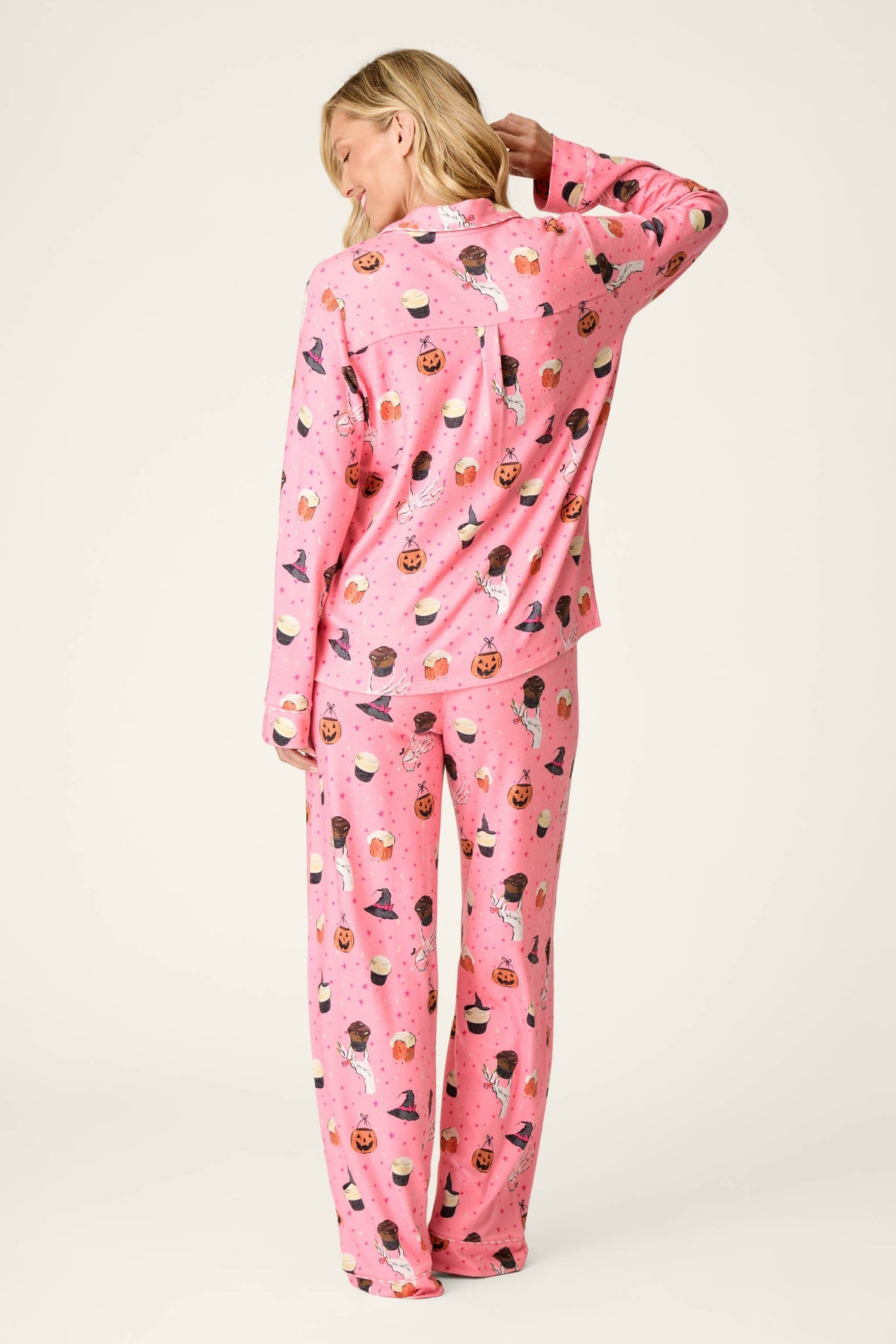 Sweet and Spooky Halloween Print Pajama Set