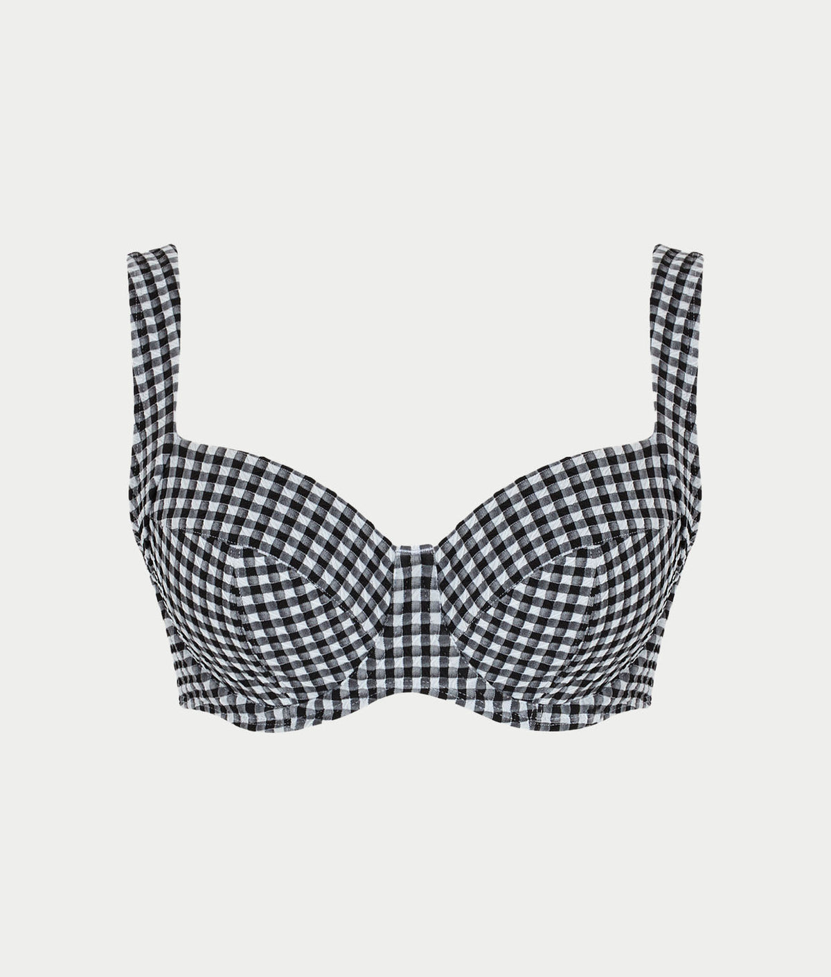 Gingham Olivia Underwire Balcony Bikini Top