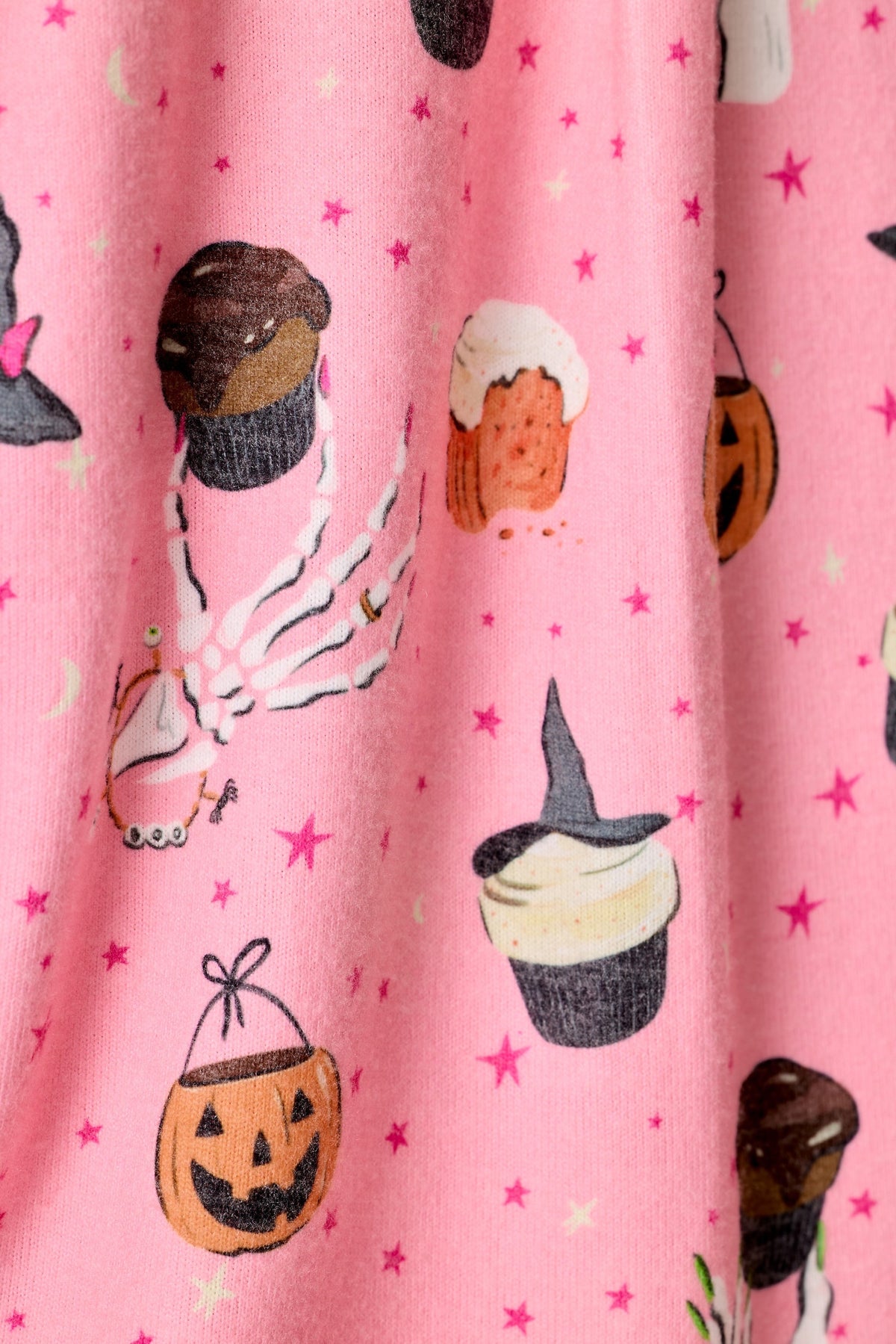 Sweet and Spooky Halloween Print Pajama Set