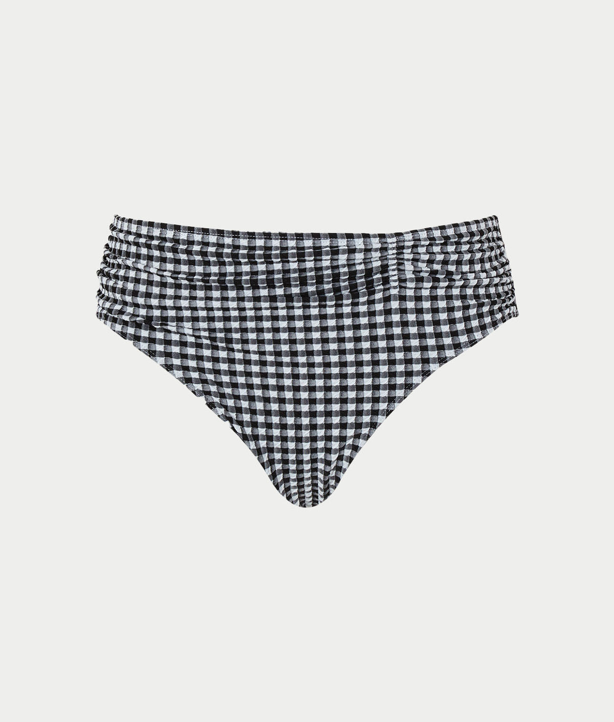 Gingham Midi Gather Bikini Bottom