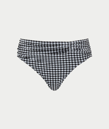 Gingham Midi Gather Bikini Bottom