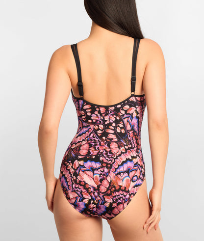 Retro Butterfly Frascati Slimming One-Piece