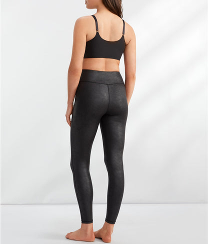 The Faux Leather High-Waist Leggings