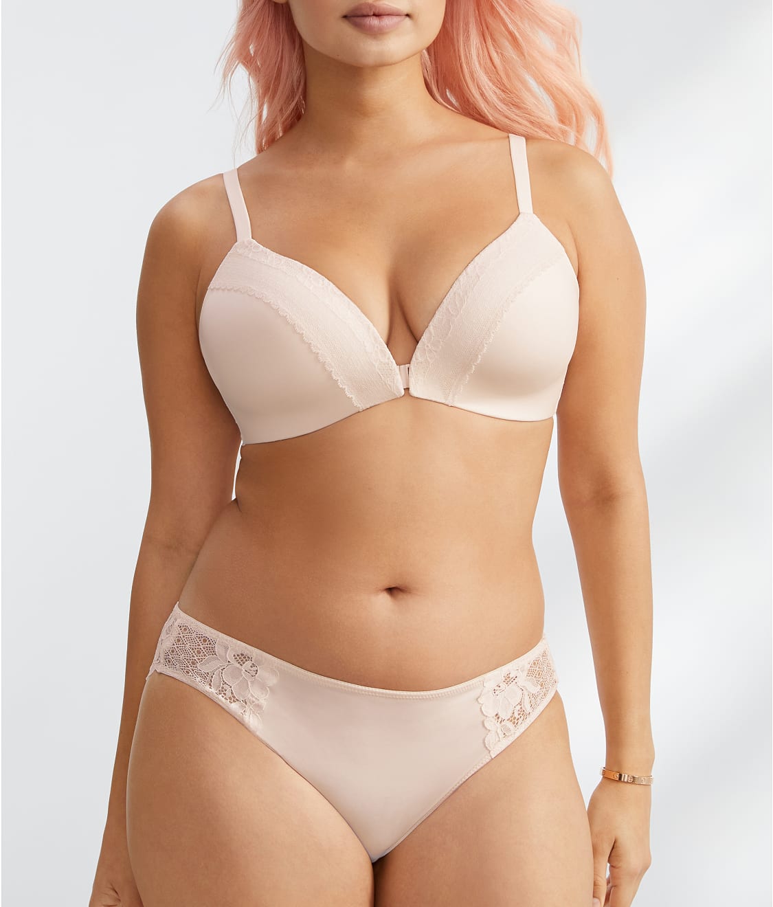 The Wire-Free Front-Close Bra with Lace