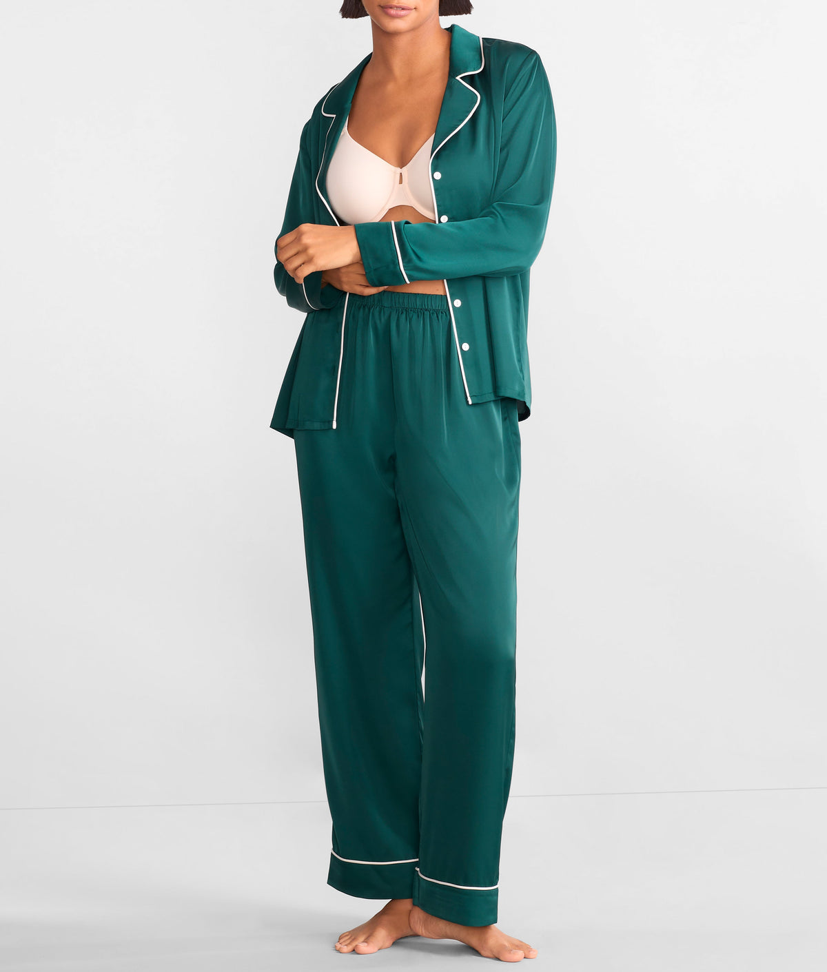 The Washed Satin Pajama Set
