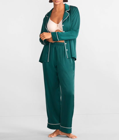 The Washed Satin Pajama Set