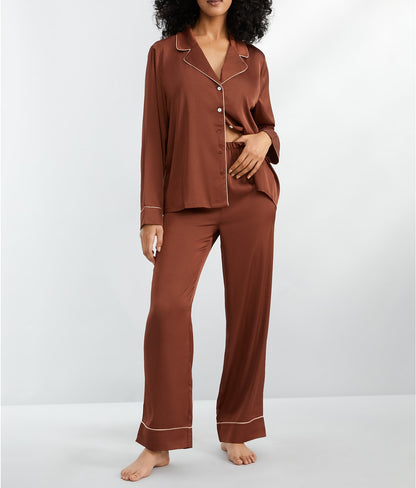 The Washed Satin Pajama Set