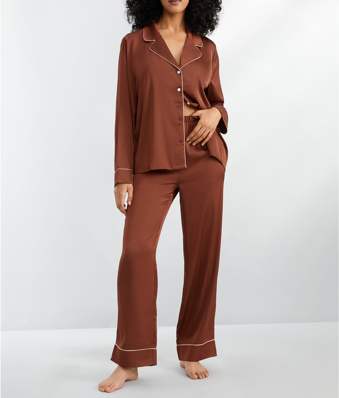 The Washed Satin Pajama Set
