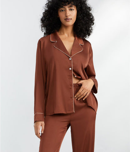 The Washed Satin Pajama Set