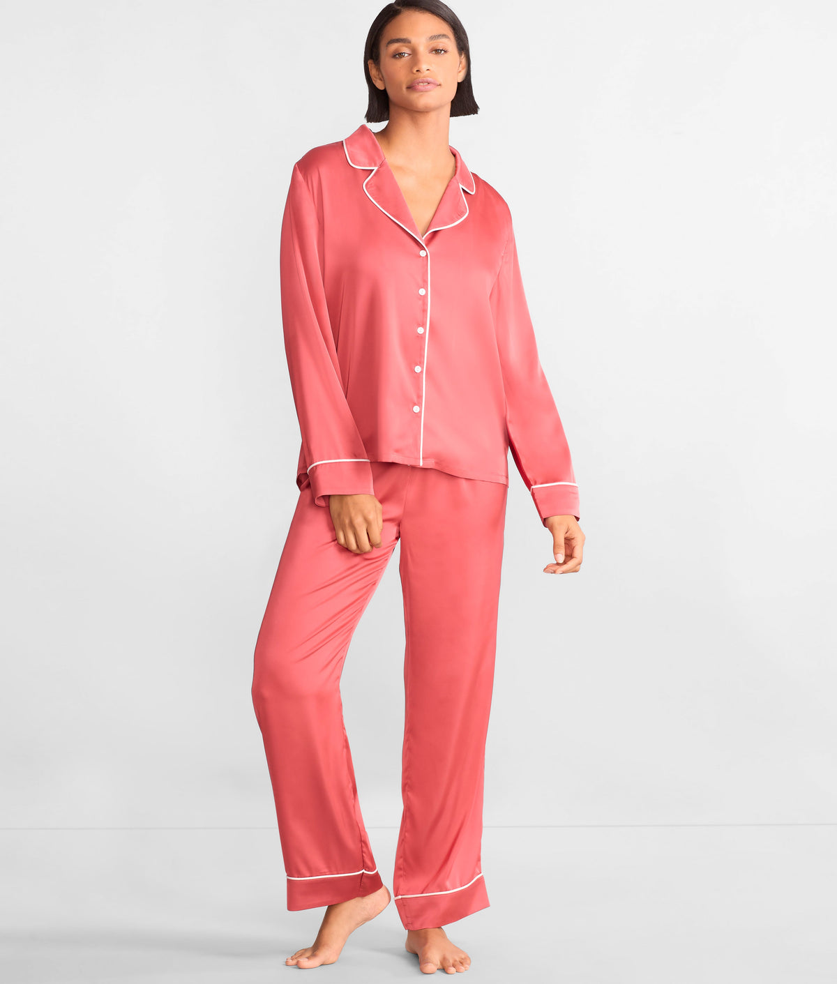 The Washed Satin Pajama Set