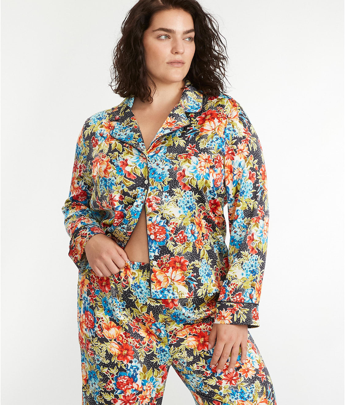 The Washed Satin Pajama Set