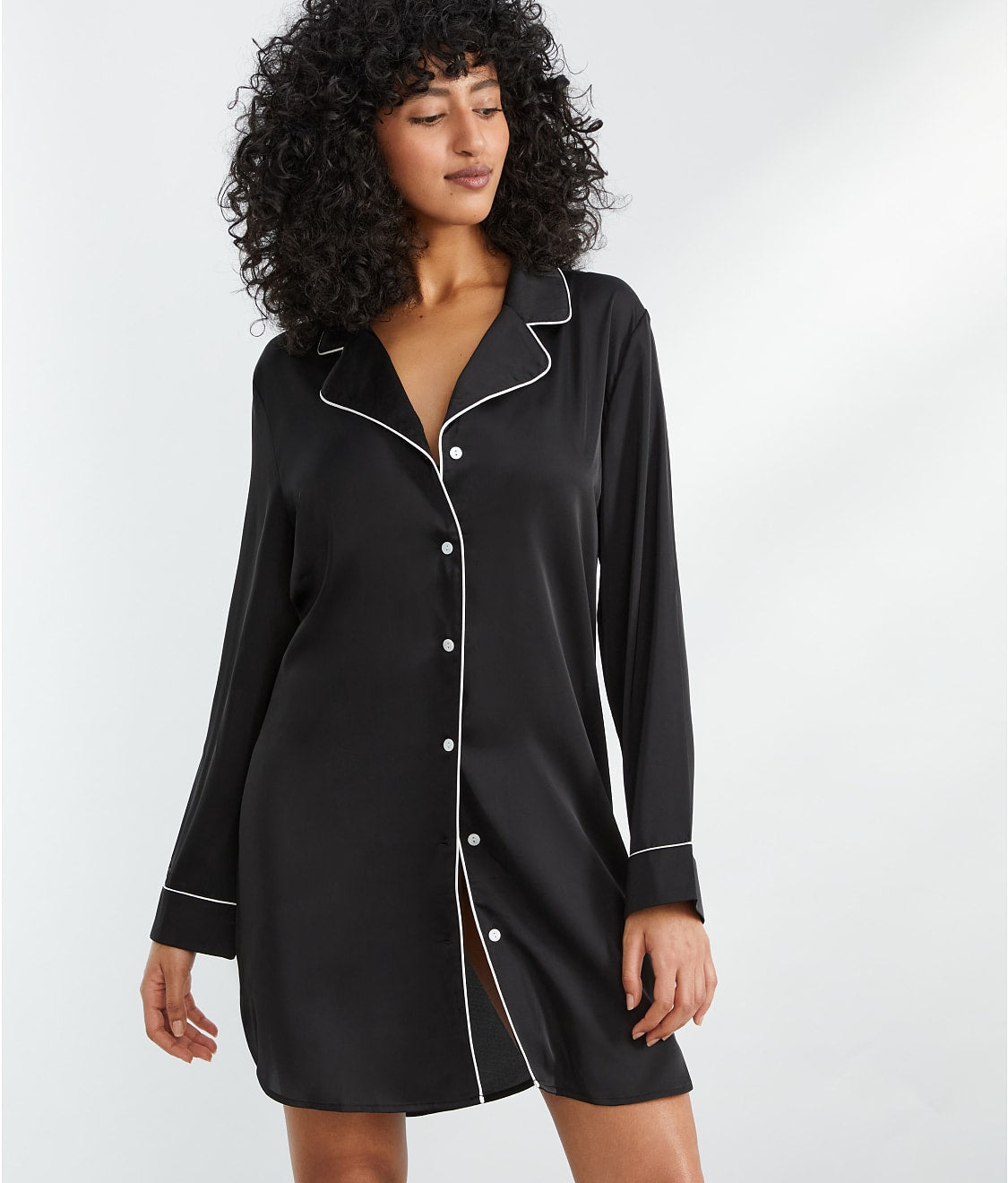 The Washed Satin Sleep Shirt
