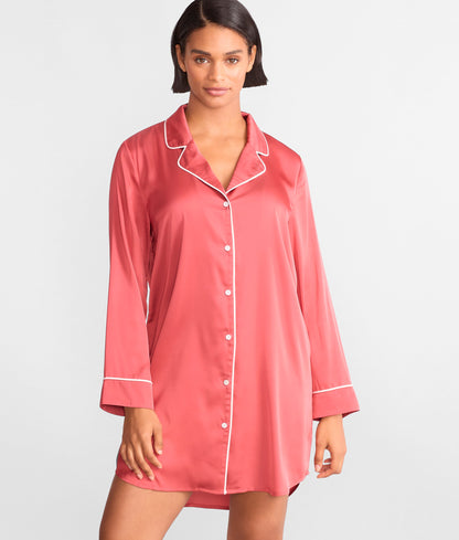 The Washed Satin Sleep Shirt