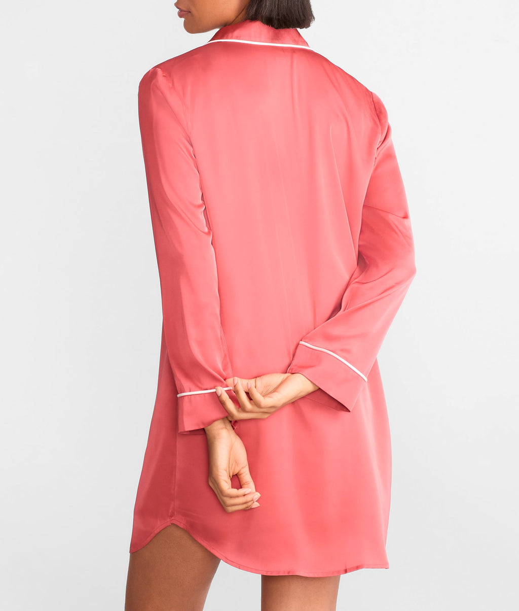 The Washed Satin Sleep Shirt