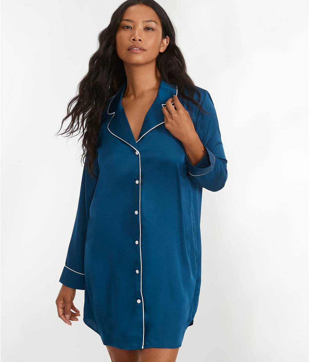 The Washed Satin Sleep Shirt