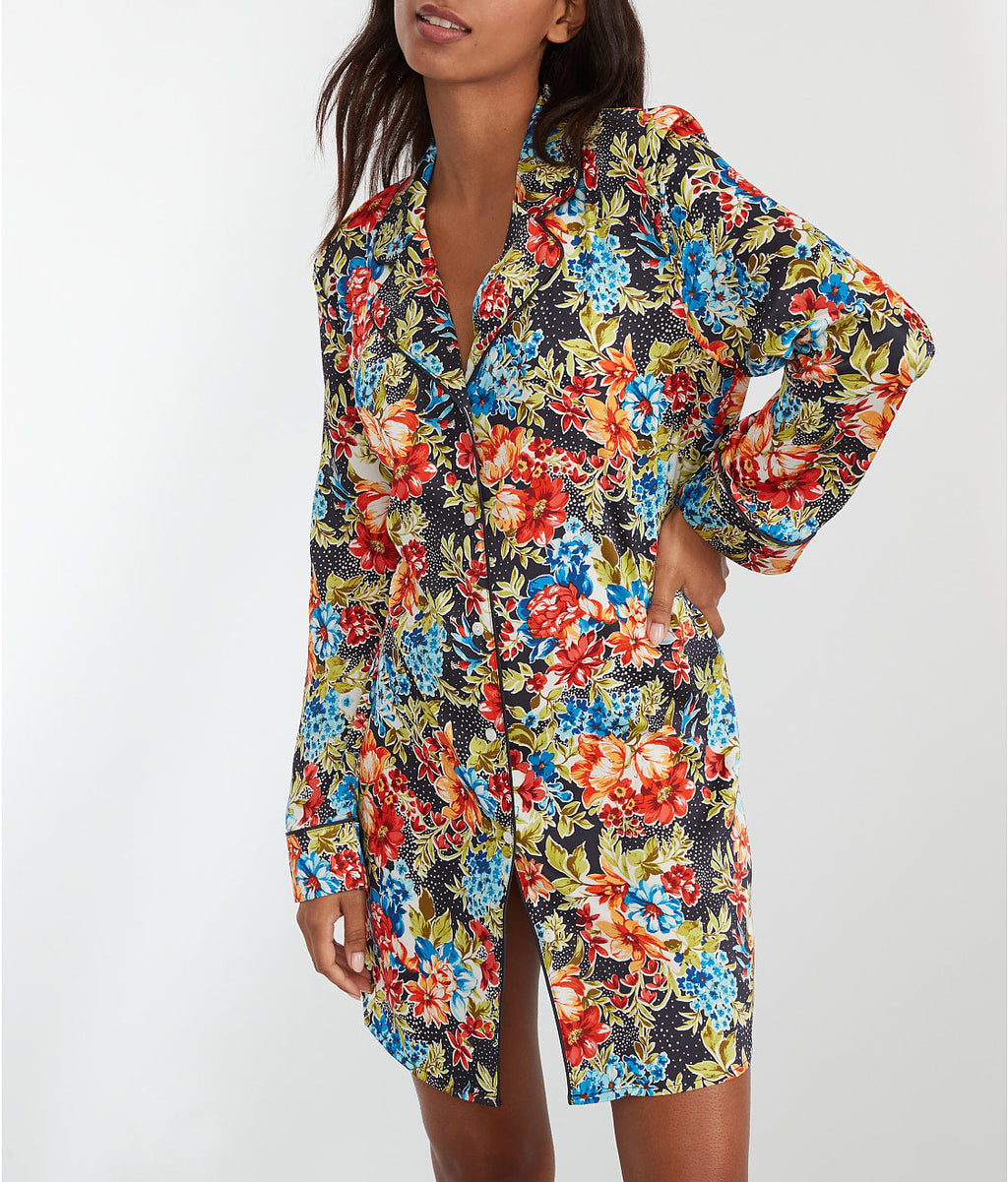 The Washed Satin Sleep Shirt