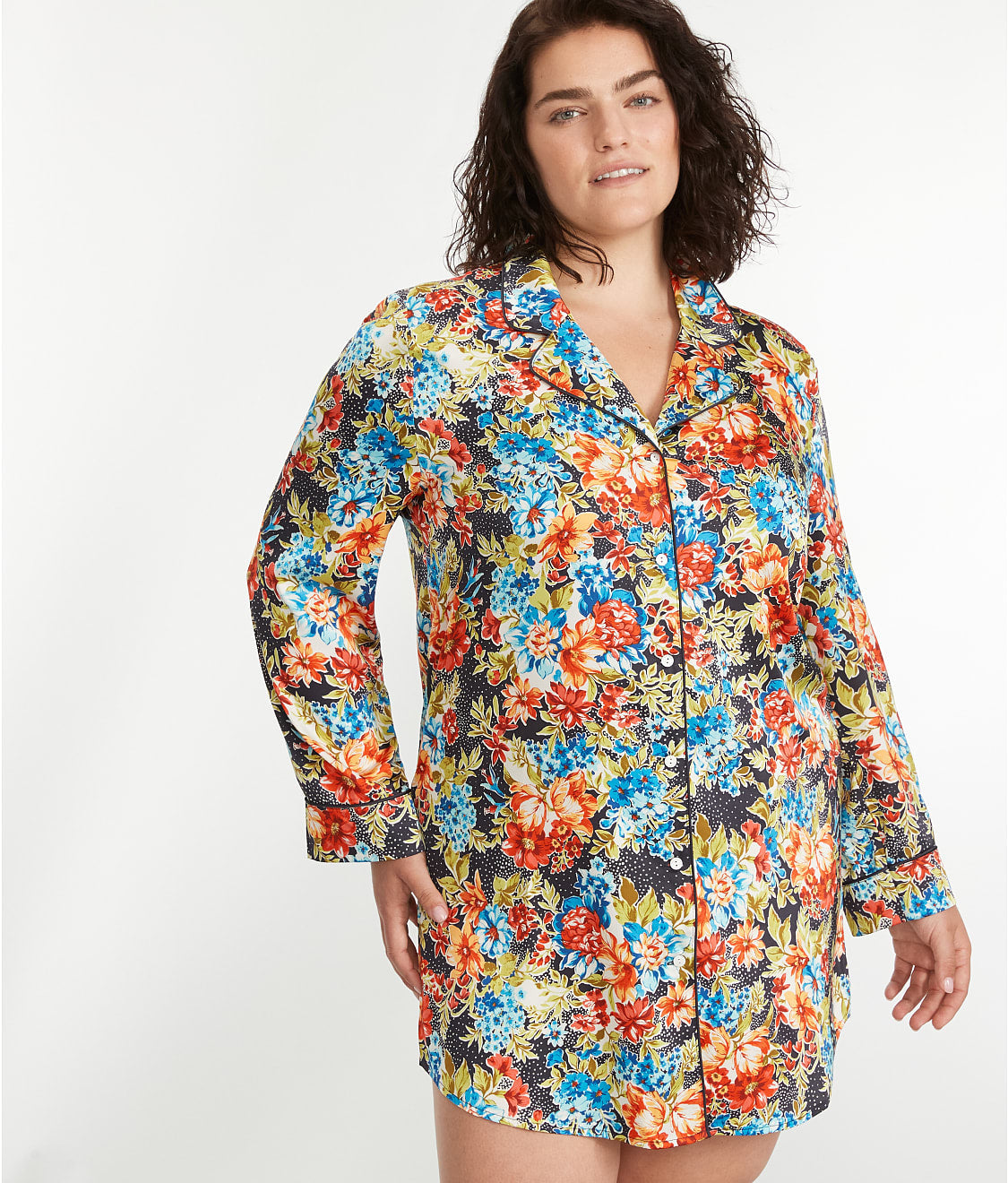The Washed Satin Sleep Shirt