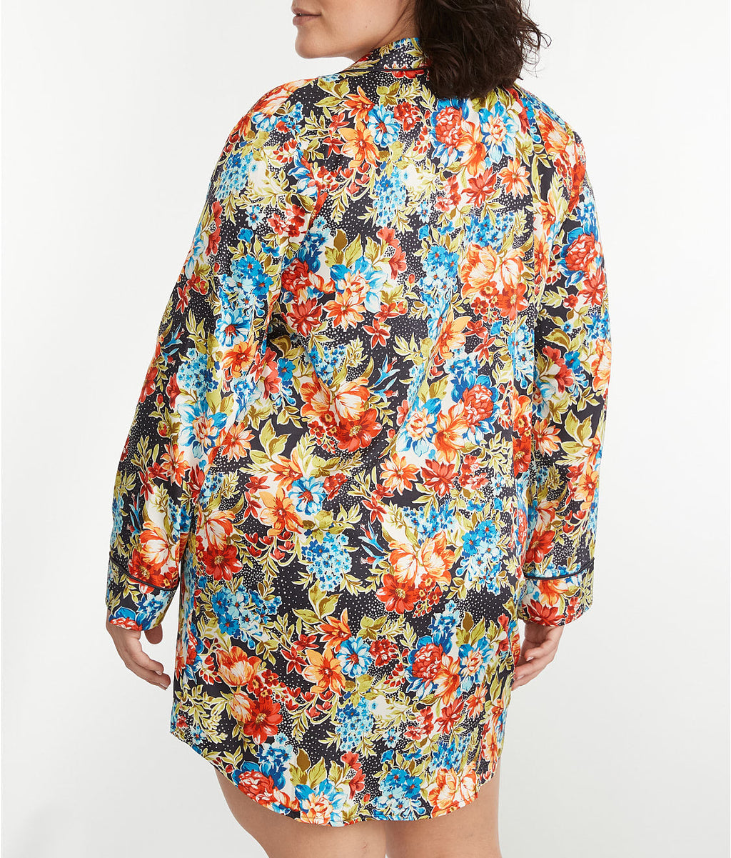 The Washed Satin Sleep Shirt