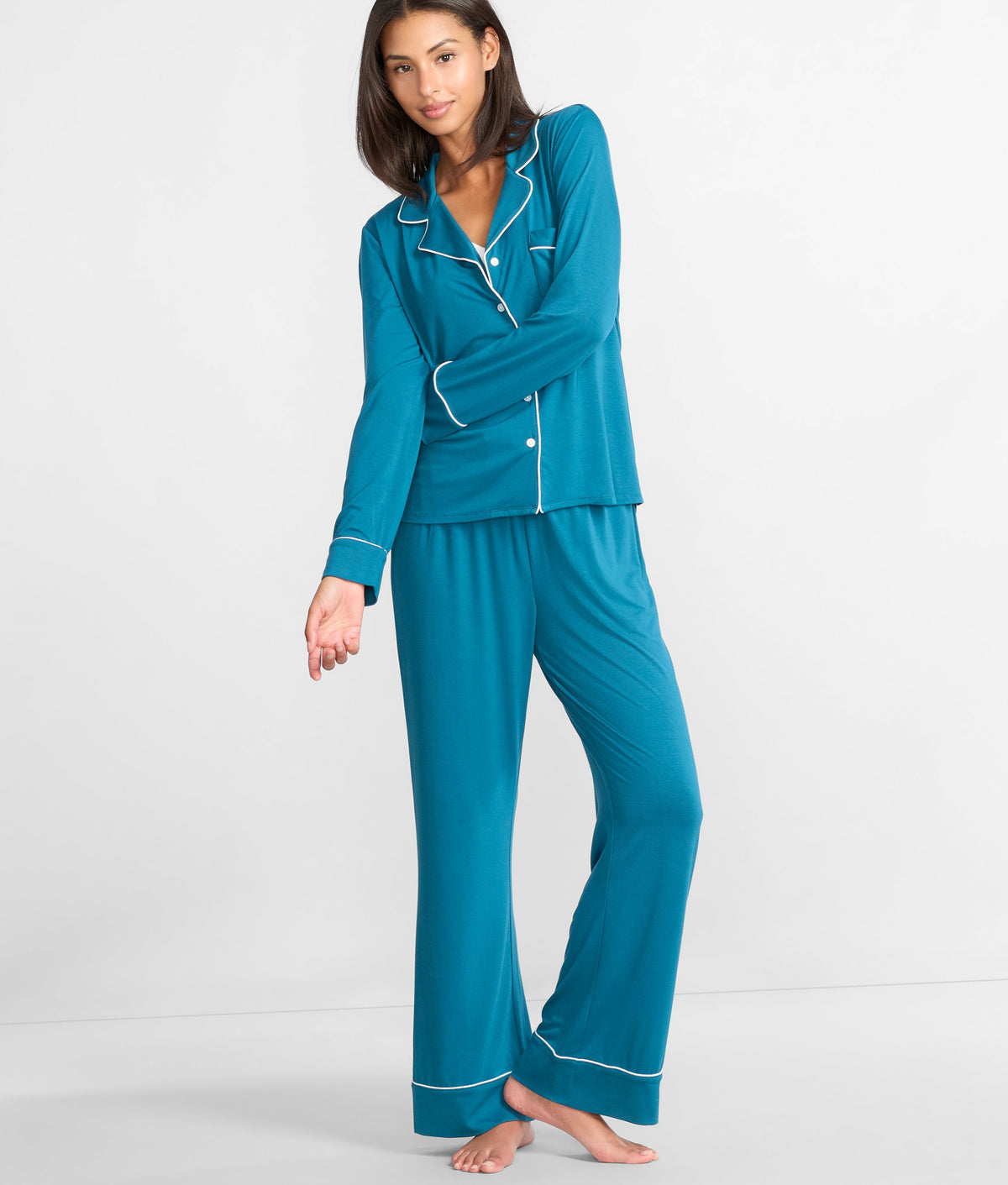 The Cooling Piped Pajama Set