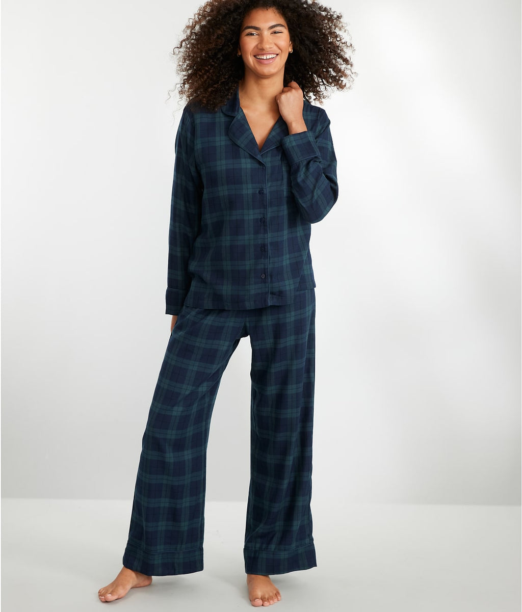 The Cozy Plaid Brushed Cotton Pajama Set