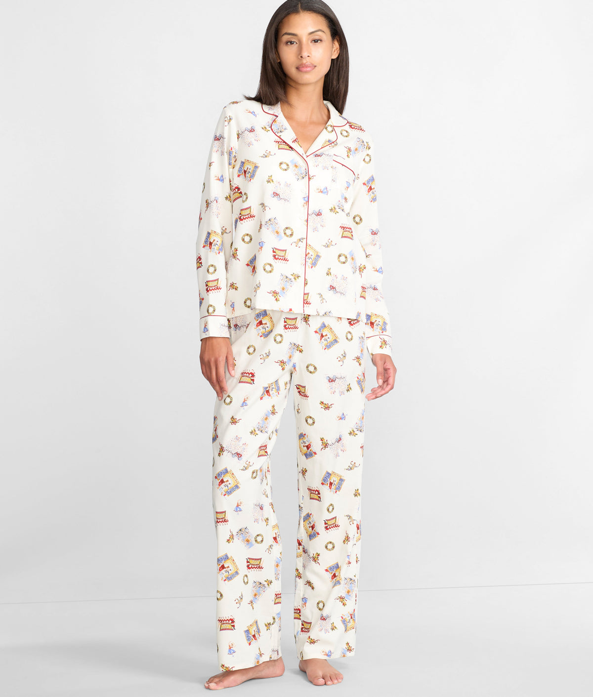 The Cozy Brushed Cotton Printed Pajama Set